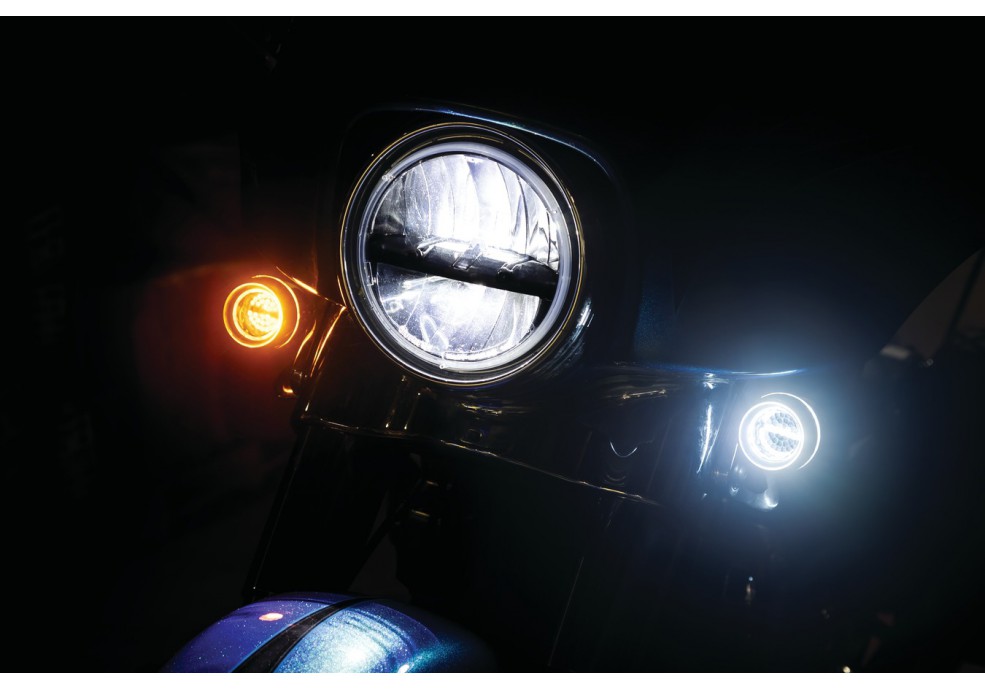 LuminEZ L.E.D. Front Turn Signal Inserts for H-D Bullet Style and 3-1/4" Turn Signals (Kuryakyn)