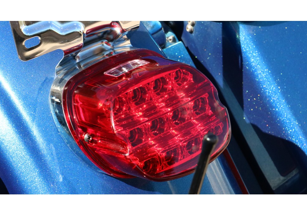 LED LOW PROFILE TAIL LIGHT (RED OR DARK SMOKE)  DIRECT REPLACEMENT