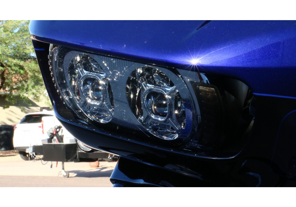  Part# RG-C-B 2015 & up Road Glide Headlight (chrome or black) Plug and Play.