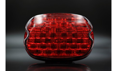 Kuryakyn 5424 Red Low Profile Panacea Taillight with License Light